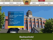 Tablet Screenshot of bauhaushotel.com